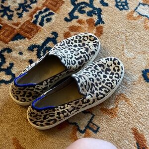 Like new size 8 rothys leopard loafers